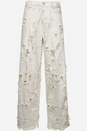haikure White denim Bethany Bull-Destroy jeans