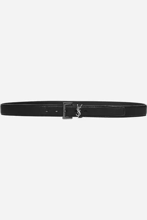 Saint Laurent YSL logo leather belt
