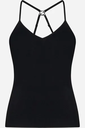 Gucci Logo-plaque jersey top