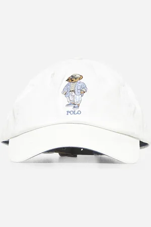 Ralph Lauren White twill Polo Bear cap