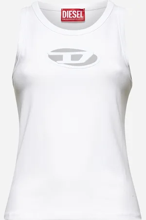Diesel White T-Lynys-Od tank top