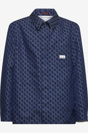 Gucci Blue GG Shadow jacquard jacket