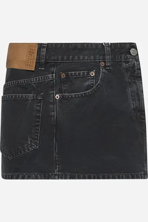 Maison Margiela Black denim miniskirt