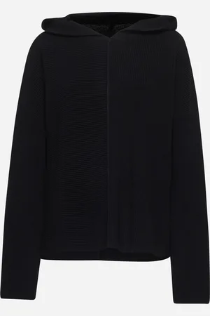 STUDIO NICHOLSON Black Pocono hooded sweater