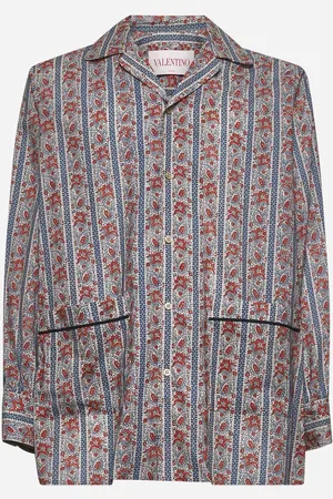 VALENTINO Voyage Imaginaire print muslin pyjama shirt