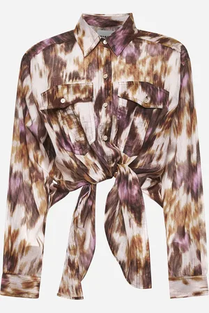 Marant Etoile Printed cotton voile Nath shirt