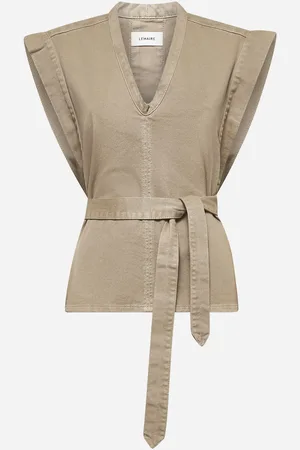 LEMAIRE Beige denim chasuble top