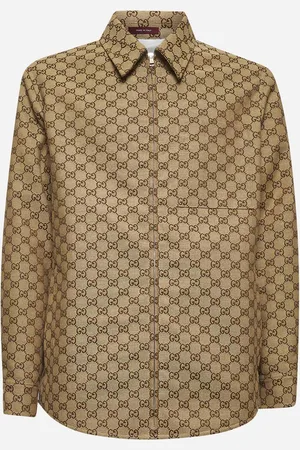 Gucci Beige GG canvas overshirt