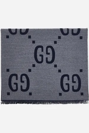 Gucci GG wool and silk scarf