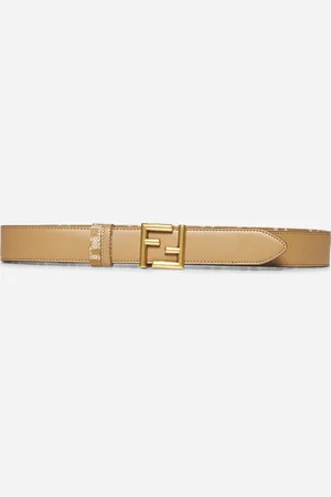 Fendi Beige reversible FF belt