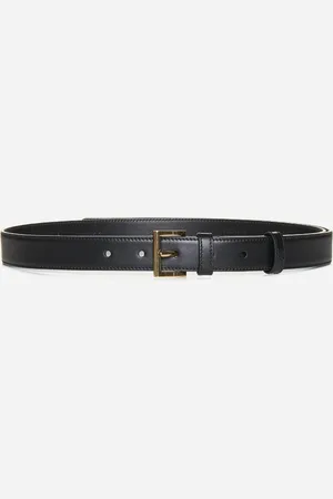 Prada Logo-plaque leather belt