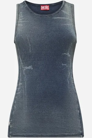 Diesel Blue ribbed trompe l