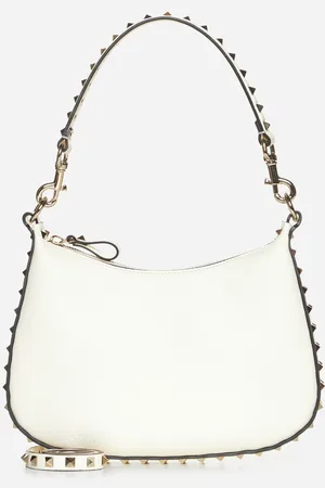 VALENTINO GARAVANI Rockstud leather small hobo bag