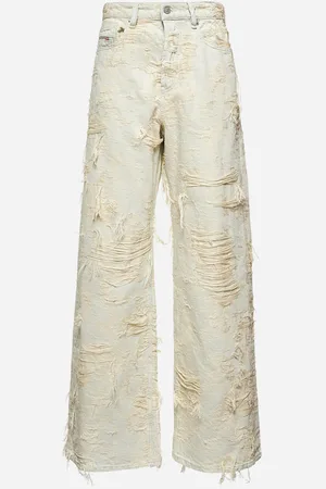 Diesel White Relaxed Jeans 1996 D-Sire 09m40