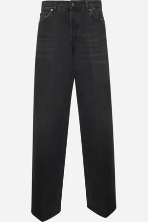 haikure Black denim Bethany wide leg jeans