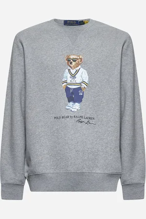 Ralph Lauren Grey cotton blend Polo Bear sweatshirt