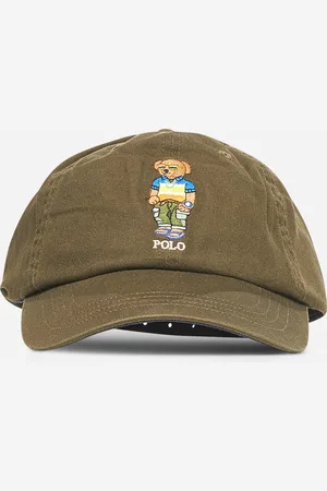 Ralph Lauren Green twill Polo Bear cap