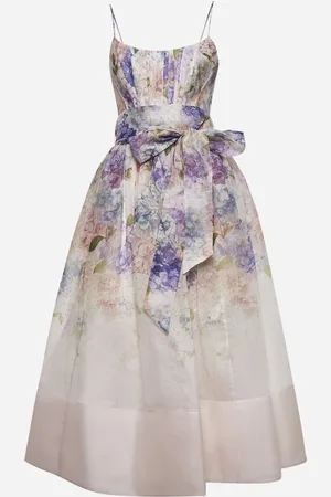 ZIMMERMANN Linen and silk Dawning corset dress