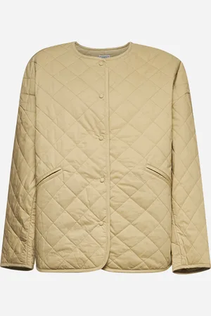 Totême Beige organic cotton quilted jacket