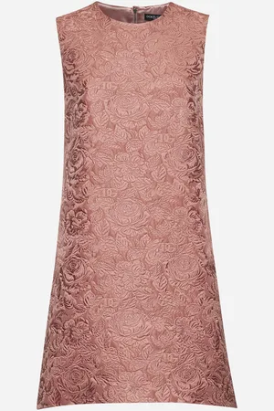 Dolce & Gabbana Pink floral quilted jacquard short dress