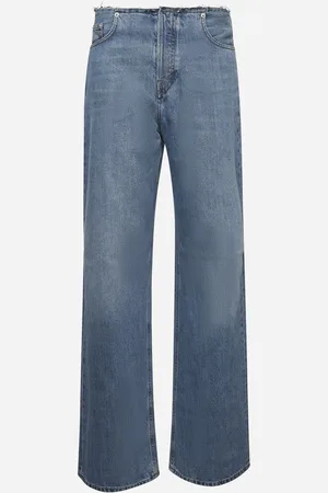haikure Blue denim Korea WB palazzo jeans