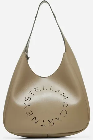 Stella McCartney Bamboo Logo Slouchy Hobo Tote bag