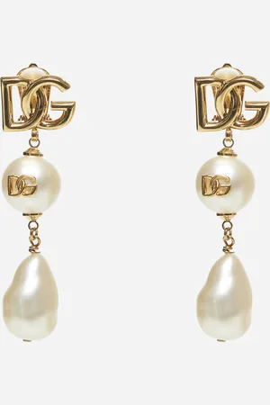 Dolce & Gabbana DG logo drop earrings