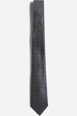 Giorgio Armani Blue jacquard silk tie