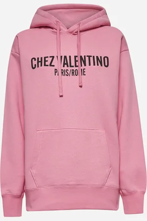 VALENTINO Pink Chez Print hoodie