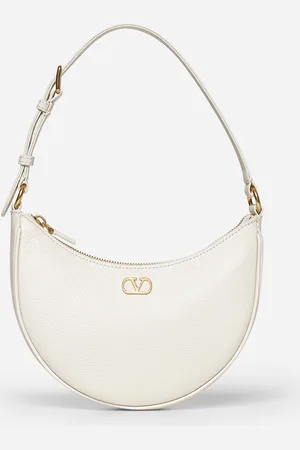VALENTINO GARAVANI Ivory Vlogo Signature mini hobo bag