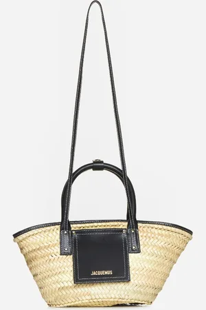 Jacquemus Le Petit Panier Soli raffia leather bag