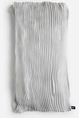 Giorgio Armani Grey pleated silk stole