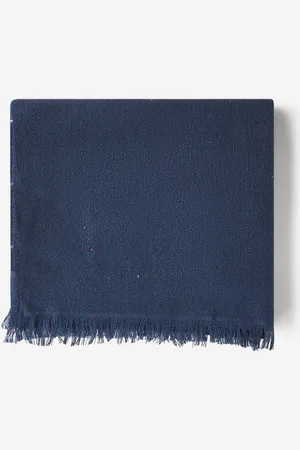 Brunello Cucinelli Blue Diamante cashmere and silk scarf