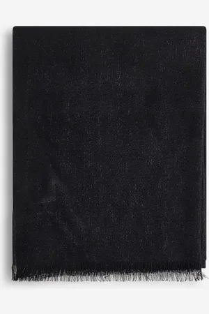 Brunello Cucinelli Black cashmere and silk Sparkling scarf