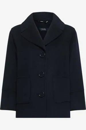 Max Mara Blue drap WINDSOR short coat
