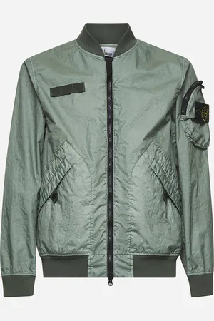 Stone Island Green Membrane 3L TC bomber jacket