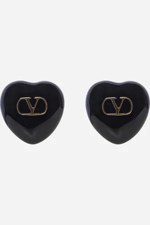 VALENTINO GARAVANI Black Coeur Royal earrings