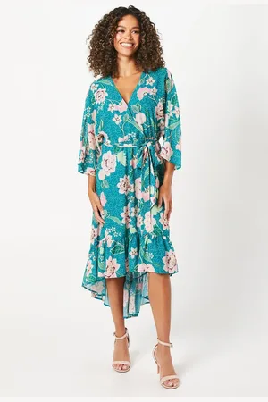 wallis Occasion Drop Hem Belted Midaxi Dress