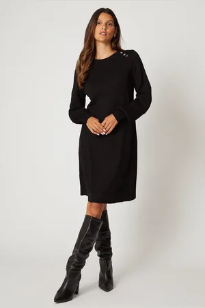 wallis Crew Neck Swing Jumper Dress