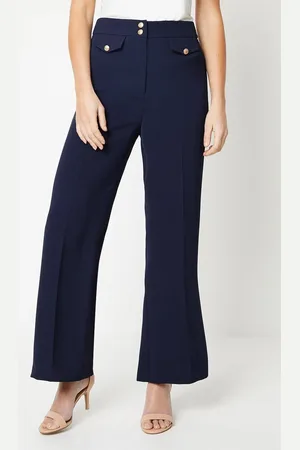 wallis Petite Military Button Tab Kickflare Trouser