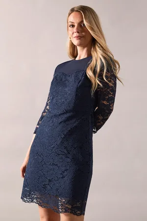wallis Occasion Lace Mesh Pencil Dress