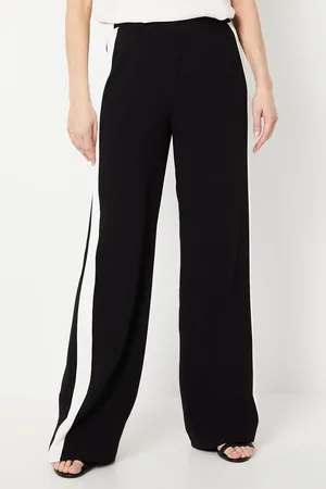 wallis Premium Side Stripe Elastic Wide Leg Trouser