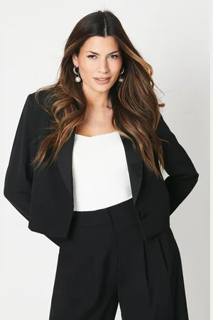 wallis Premium Double Collar Crop Blazer