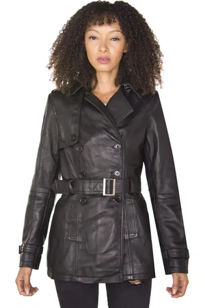 Infinity Nappa Leather Trench Coat-Mosul