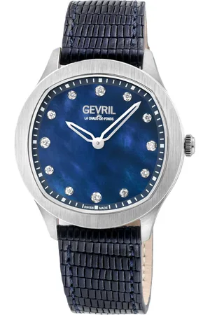 Gevril Morcote Diamond 10043 Italian Leather Swiss Quartz Watch