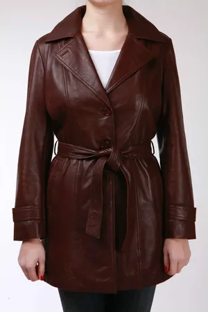 Infinity 3/4 Length Tie Belt Trench Coat-Oldbury