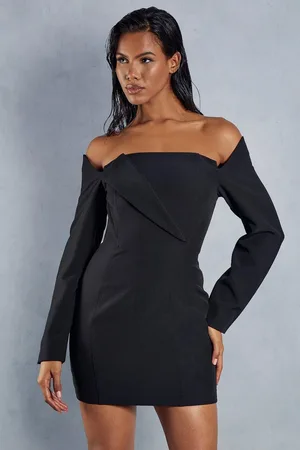 MissPap Structured Off Shoulder Mini Dress