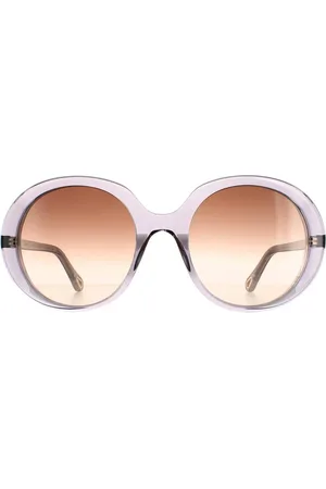 Chloé Oval Transparent Brown Gradient CH0007S