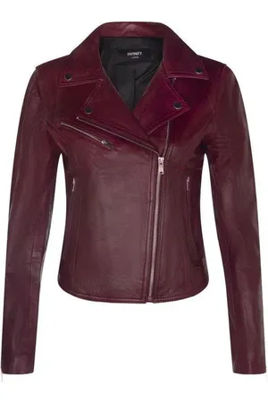 Infinity Classic Leather Brando Biker Jacket-Loughton