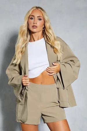 MissPap Tailored Kimono Sleeve Oversized Blazer
